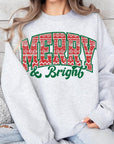 Merry & Bright Graphic Fleece Sweatshirts