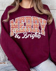 Merry & Bright Graphic Fleece Sweatshirts