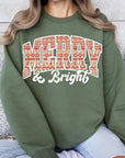 Merry & Bright Graphic Fleece Sweatshirts