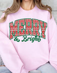 Merry & Bright Graphic Fleece Sweatshirts