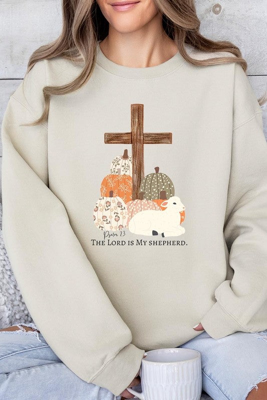 The Lord is My Shepherd Graphic Fleece Sweatshirts