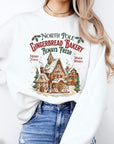 Gingerbread Bakery Graphic Fleece Sweatshirts