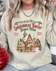 Gingerbread Bakery Graphic Fleece Sweatshirts