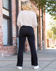 Julia Rose The Vanessa - 30 in Inseam Black Bootcut Leggings