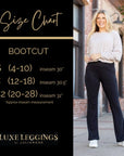 Julia Rose The Vanessa - 30 in Inseam Black Bootcut Leggings