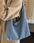 Denim Oversize Hobo Bag