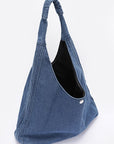 Denim Oversize Hobo Bag