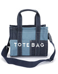 Patch Denim Iconic Tote Bag