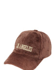 Los Angeles 3D Embroidery Fur Cap