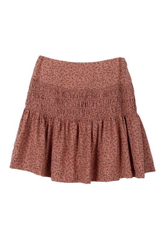 Floral Smocked Skirt - Online Only