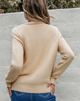 Women  Open Knit Drop Shoulder Sweater Cardigan