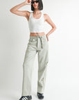 Emory Park Distressed Wide Leg Pants