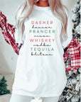 Dasher Dancer Prancer Vixen Whiskey Boutique Tee