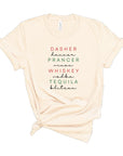 PLUS Dasher Dancer Prancer Vixen Whiskey Boutique Tee