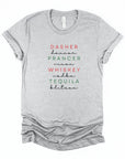 PLUS Dasher Dancer Prancer Vixen Whiskey Boutique Tee