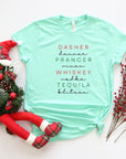 PLUS Dasher Dancer Prancer Vixen Whiskey Boutique Tee