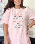 PLUS Dasher Dancer Prancer Vixen Whiskey Boutique Tee