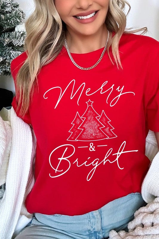 Merry &amp; Bright Graphic Tee