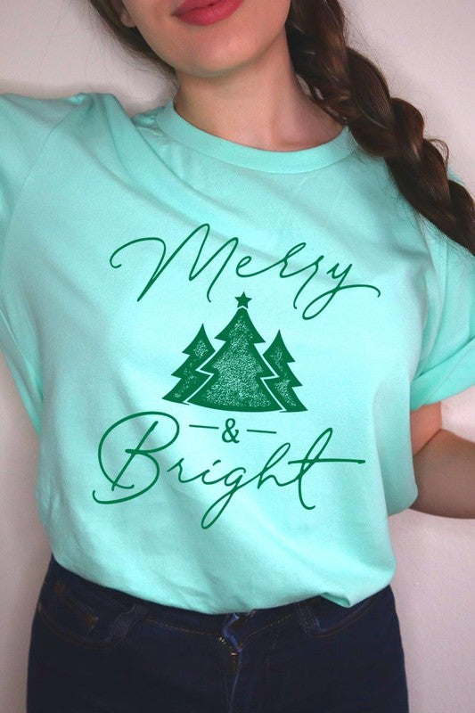 Merry &amp; Bright Graphic Tee