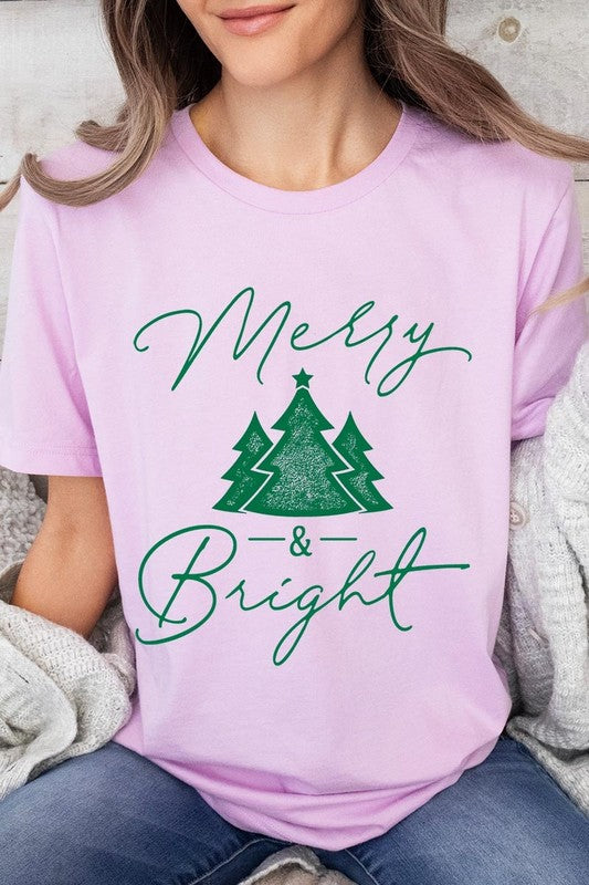 Merry &amp; Bright Graphic Tee