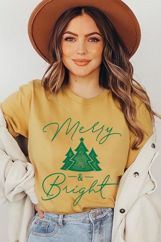 Merry &amp; Bright Graphic Tee