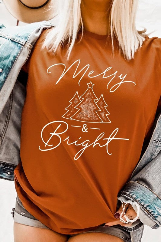 Merry &amp; Bright Graphic Tee