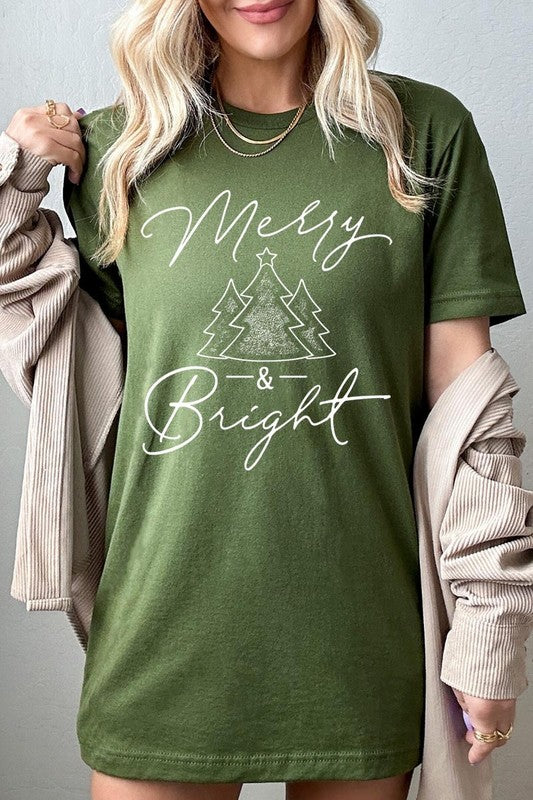 Merry &amp; Bright Graphic Tee