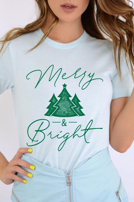 Merry &amp; Bright Graphic Tee