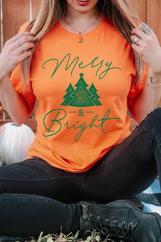 Merry &amp; Bright Graphic Tee