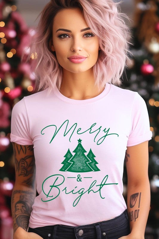 Merry &amp; Bright Graphic Tee