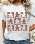 Checkered Gingerbread Man Graphic Tee