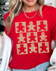 Checkered Gingerbread Man Graphic Tee