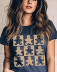 Checkered Gingerbread Man Graphic Tee