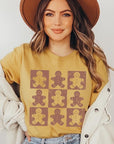 Checkered Gingerbread Man Graphic Tee