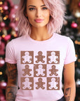 Checkered Gingerbread Man Graphic Tee