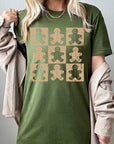 Checkered Gingerbread Man Graphic Tee