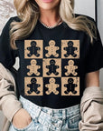 Checkered Gingerbread Man Graphic Tee