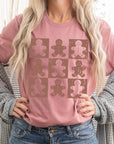 Checkered Gingerbread Man Graphic Tee