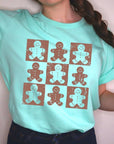 Checkered Gingerbread Man Graphic Tee