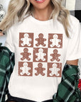 Checkered Gingerbread Man Graphic Tee