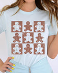 Checkered Gingerbread Man Graphic Tee