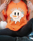 Chill Out Melting Snowman Graphic Tee