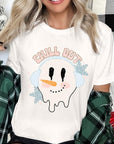 Chill Out Melting Snowman Graphic Tee