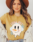 Chill Out Melting Snowman Graphic Tee