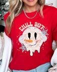 Chill Out Melting Snowman Graphic Tee