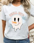 Chill Out Melting Snowman Graphic Tee