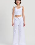 Emory Park Fold Over Pants with Wide Leg