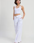 Emory Park Fold Over Pants with Wide Leg