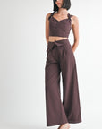 Emory Park Fold Over Pants with Wide Leg