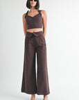 Emory Park Fold Over Pants with Wide Leg